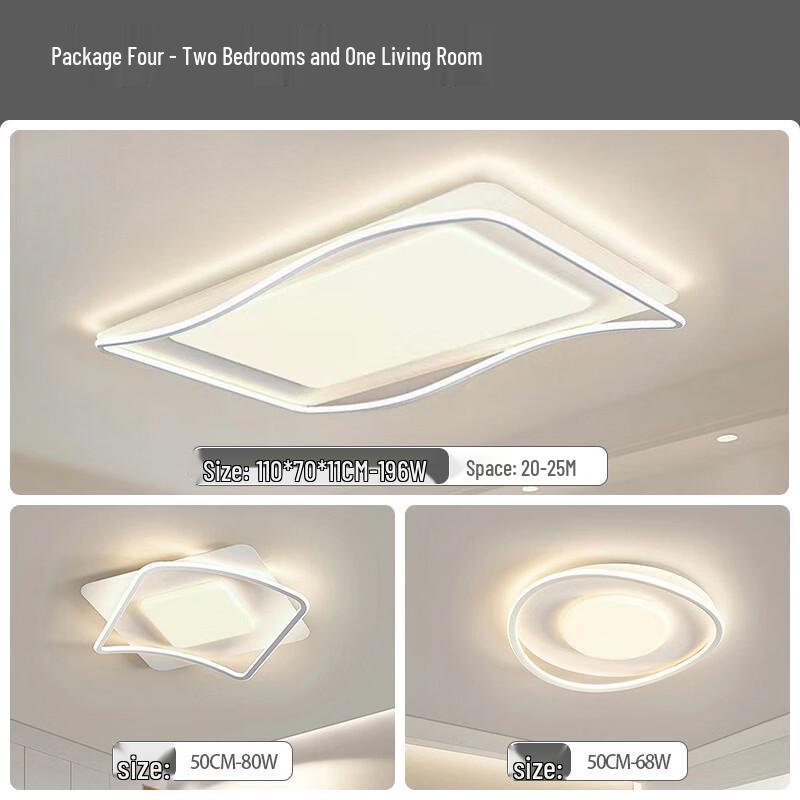 Dream Bubble Cream Style 3-Color Dimmable Ceiling Lamp