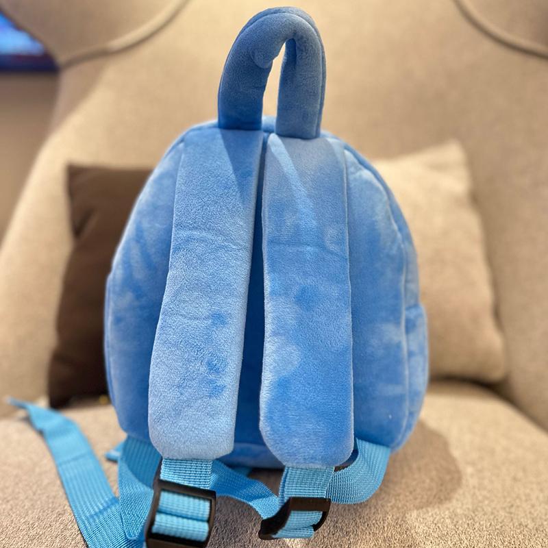 Anime Bluey Kinder-Schulrucksack, Cartoon Bluey Bingo Familie Plüschrucksack, Picknick- und Reise-Snacktasche, Kindergeschenke