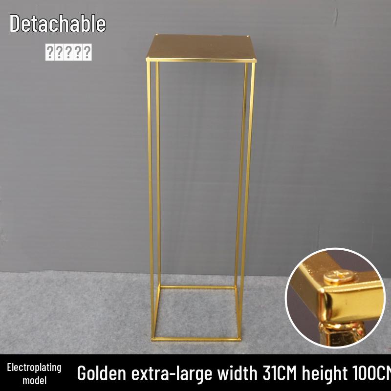 Iron Art Floral Stand for Wedding Aisle Decoration