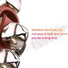 Wood & Stainless Steel Jingle Bell Stick Red Wooden Shaker Stick  For Party