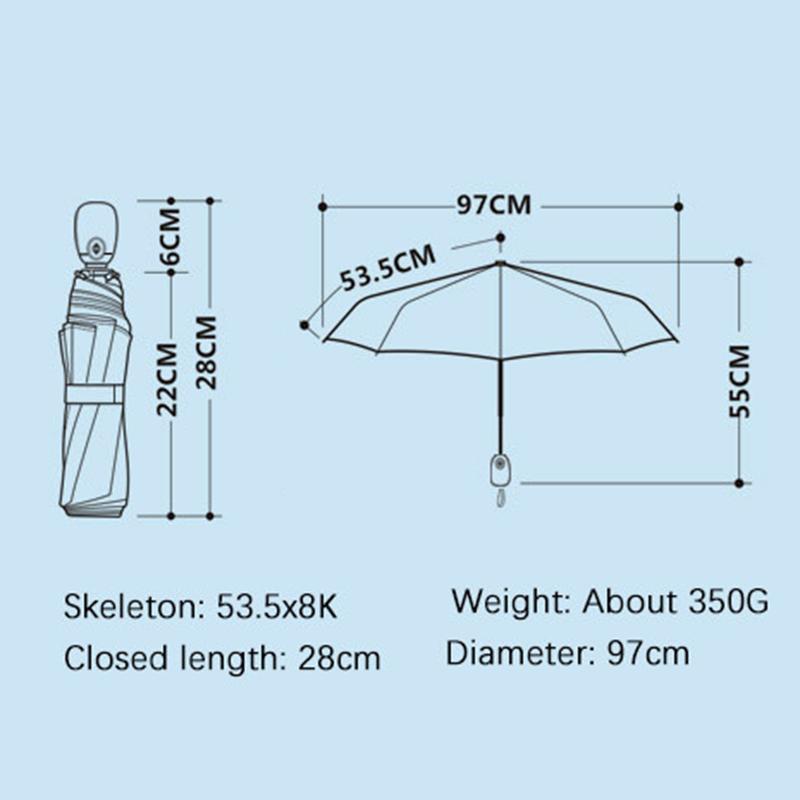 Automatic Folding Umbrella Rain Women Strong 8K Waterproof Anti UV Sun Umbrellas Brand Paraguas Girls Guarda Chuva Female