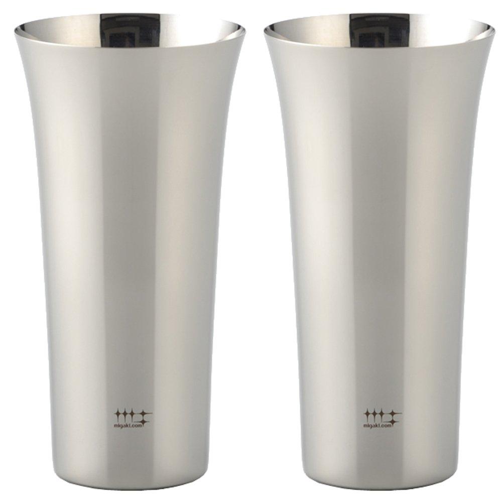 

Yoshikawa Highball Beer Tumbler Silver 435ml 2pcs Shiniya Syndicate YJ1306 срібний