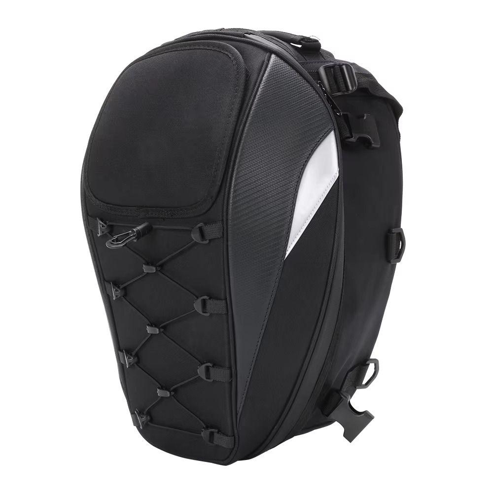 Waterproof Motorcycle Rear Seat Bag Oxford Cloth Rider Backpack Motorcycle Tail Bag  Riding Travel