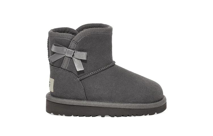 UGG Idris Comfortable, Fleece Lined Snow Boots Kids' Cotton Boots Children Aged 3 7 Years Old Charcoal Gray 1118888T-CHRC
