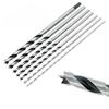 7pcs Drill Bit Long Wood Drill Bit Set 4-12mm Spiral Brad Point Bits 300mm Length For Deep Drilling Woodworking Tools Parts