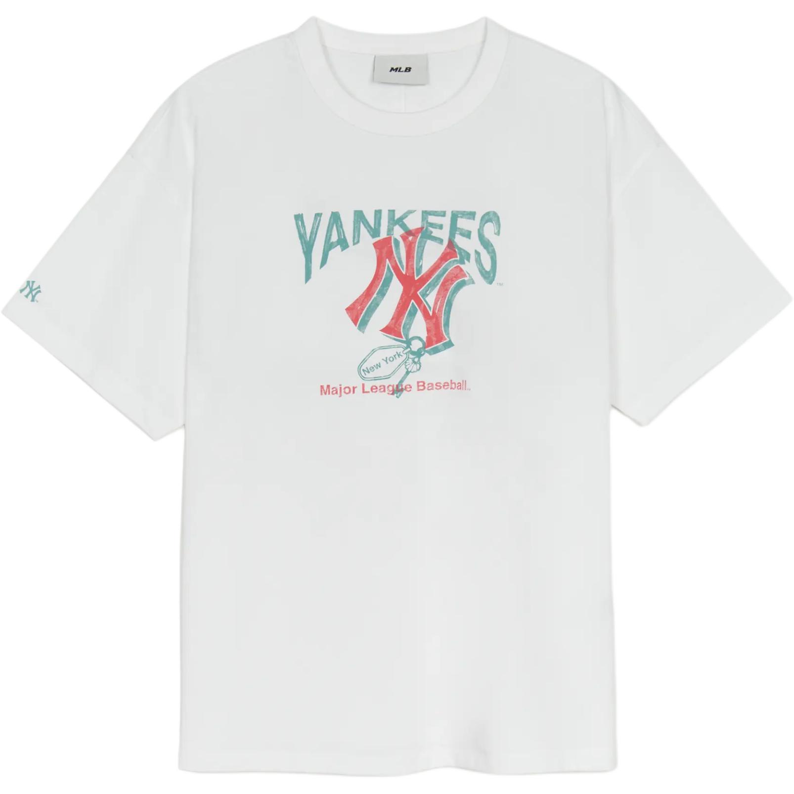 

New MLB T Shirts Women s White 3FTSA0253-50WHS M