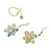 Swarovski Idyllia Logo Design Crystal Brass Gold Plated Earrings Women's Gold 5709025
