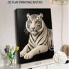 5D DIY Pearl Diamond Painting Kit White Tiger Full Drill Embroidery Mosaic Art Home Wall Decor Gift