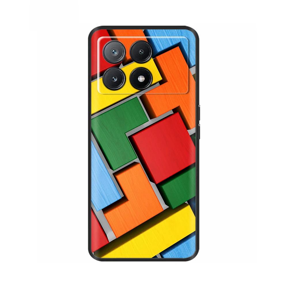 For Xiaomi Poco X6 Pro Case PocoX6 Fashion Cat Flower Soft Silicone Back Phone Case for Poxo C6 PocoX6 Pro X 6 Cases Etui Funda
