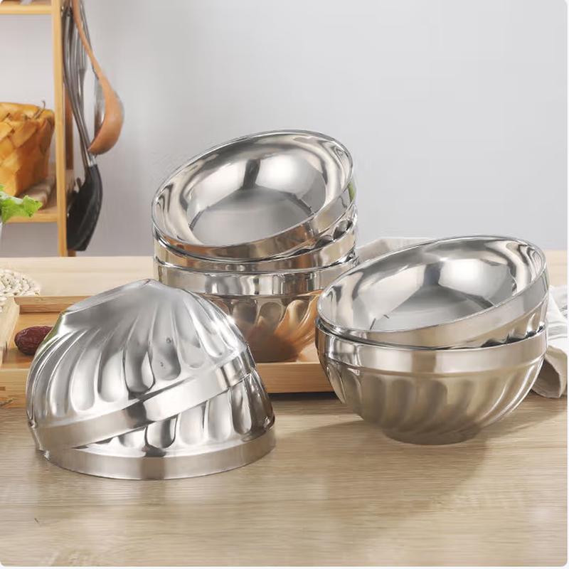 

SIFAR 304 Stainless Steel Double-Layer Insulated Rice Bowls