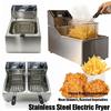 6L Electric Deep Fryer 1200W Automatic Power-off Stainless Steel Electric Fryer 2 - 3 People 3D Surround Heating Air Fryer