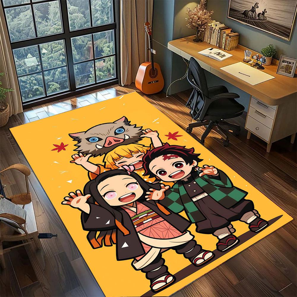 

Giyu Tomioka Demon Slayer Carpet for Living Room Bedroom Home Decor Cool Movie Mat Play Floor Mat 60x90cm