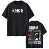 Unisex Women Vintage Summer Shortsleeved Rapper Kris R Album Tour Print Tshirt Loose Casual Cotton Hiphop Oversized Tshirts