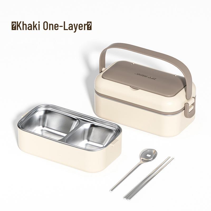 Caixa de Bento Almoço Isolada Multicamadas Estilo Japonês com Aço Inoxidável 304 para Micro-ondas para Trabalhadores de Escritório