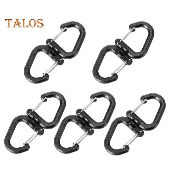 1/5Pcs 360 Degrees Rotating Hook Portable Lightweight Outdoor Camping Hiking S-shaped Swivel Hook Hanger Hanging Buckle Camping Accessories