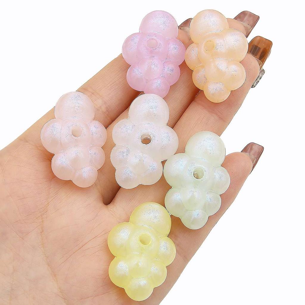 Acrylic Cartoon Flaky Clouds Beads Cute Cloud Spacer Charms Pendant For DIY Jewelry Making Accessories