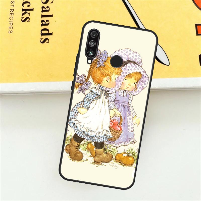 Sarah Kay pattern For Huawei Nova 12S 12i 9 10 SE 7i 8i 11i Y60 Y61 Y70 Y72 Y73 Y90 Y91 P20 P40 P30 Lite Case