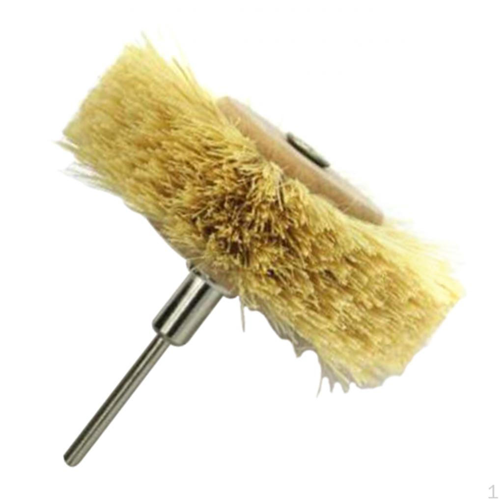 80mm 3 Inch Horse Hair & Sisal Wheel Pads Brushes