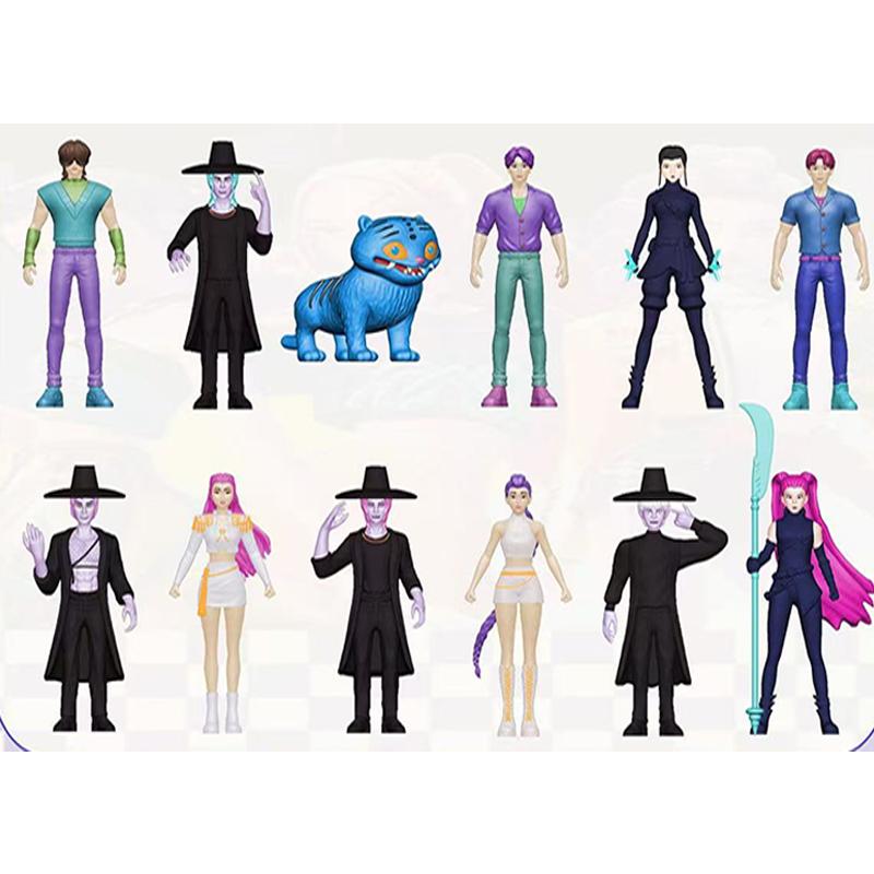 Demons Hunters Action Figure 18pcs/Set Kpop  Toy Derpys Tiger Rumi Mira Zoey Sussy Figurine Doll For Fans Gift