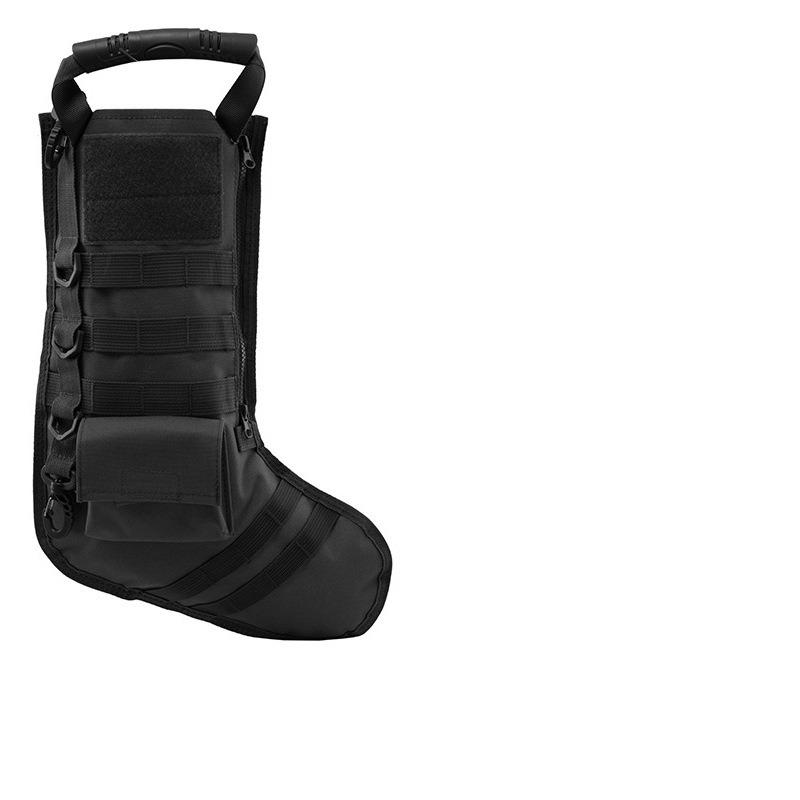Tactical Christmas Sock Bags Military Bags Accessories Storage Bags Christmas Sock Hangers Outdoor Sports Adult Christmas чёрный