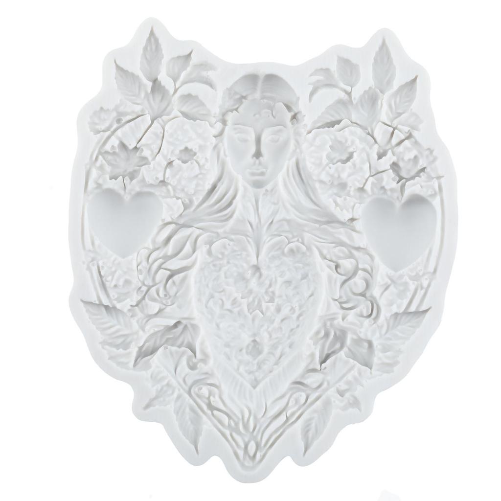 Goddess Silicone Molds Flower Lady Fondant Mold Cake Decorating Tools Cupcake Topper Candy Resin Clay Chocolate Gumpaste Mold
