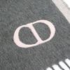 Dior 93E0015DH001 Scarf Gray/pink Silk Mens