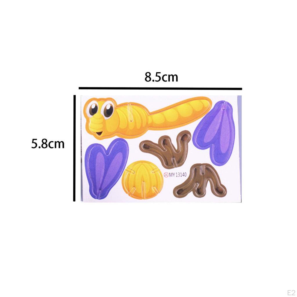 3D Cartoon Jigsaw Puzzles Educational for Boys Girls Smooth Surface Unique Gifts Motor Skills