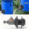PVC-Wassertank-Adapter mit Absperrventil, Schnellkupplungs-Auslass fitting für Wasserfass-Tank, Größen 1/2 & 3/4