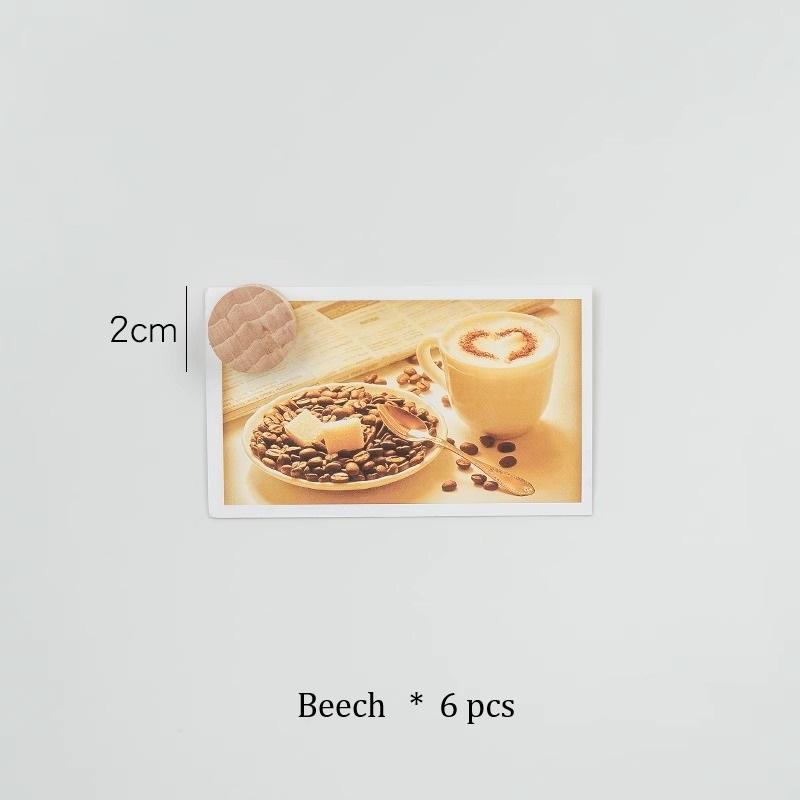 Magnetic refrigerator magnet message board magnetic decoration solid wood simple creative Japanese handmade literary home