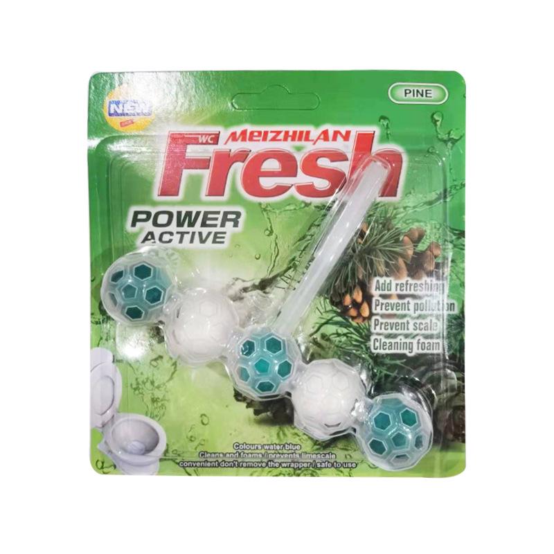 

Automatic Hanging Toilet Bowl Cleaner & Deodorizer - Blue Bubble, Odor Remover & Descaler