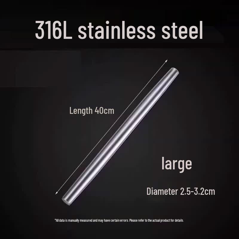 Qiewei 316L Stainless Steel Rolling Pin