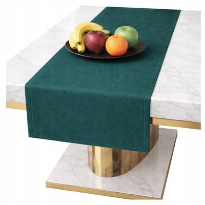 Velvet Marine Table Runner 40X140 Classic Smooth Velour Glamour Living Room