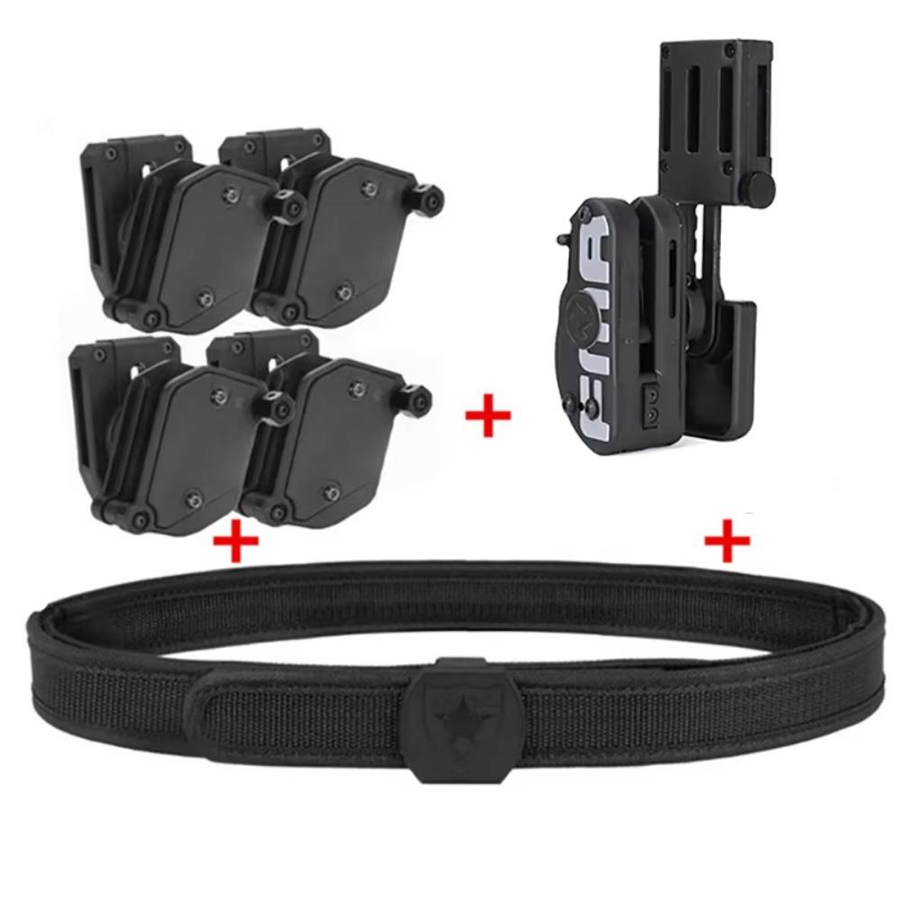 Tactical Skirmish IPSC Belt Perfect Match with Holster Speed Magazine Pouch Set, Competition Shooting Belt, Mag Holster Set