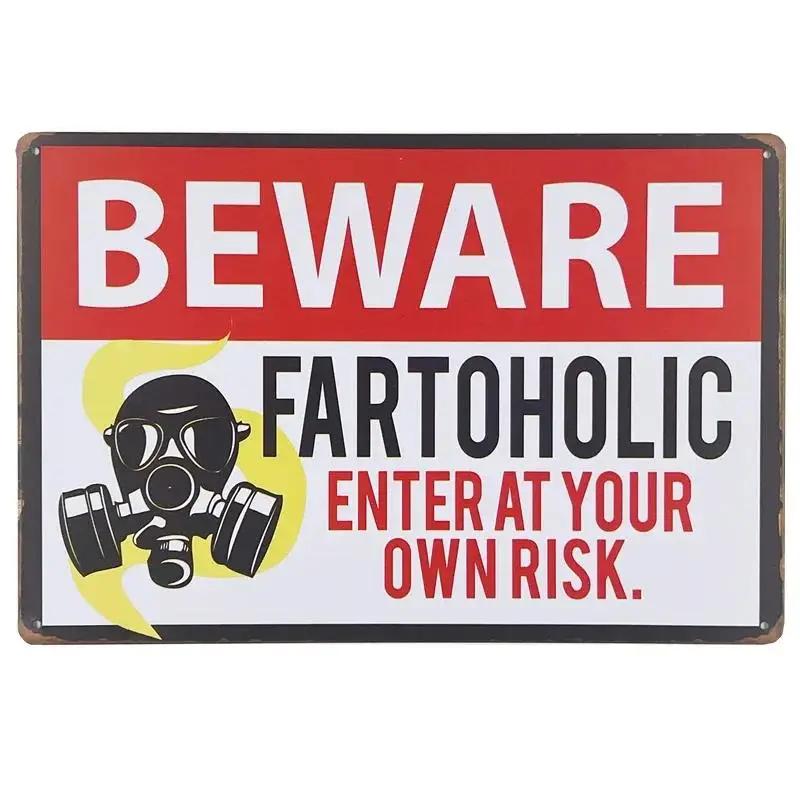 Vintage Shabby Chic Kein Unbefugtes Metalls Child Retro Garage Gefahr Warn Plakette Für Wand Dekoration