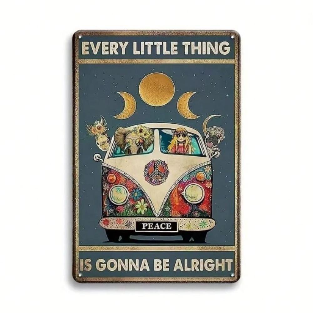Retro Metal Wall Art Tin Sign Plaque for Living Room Home Decor 20x30cm