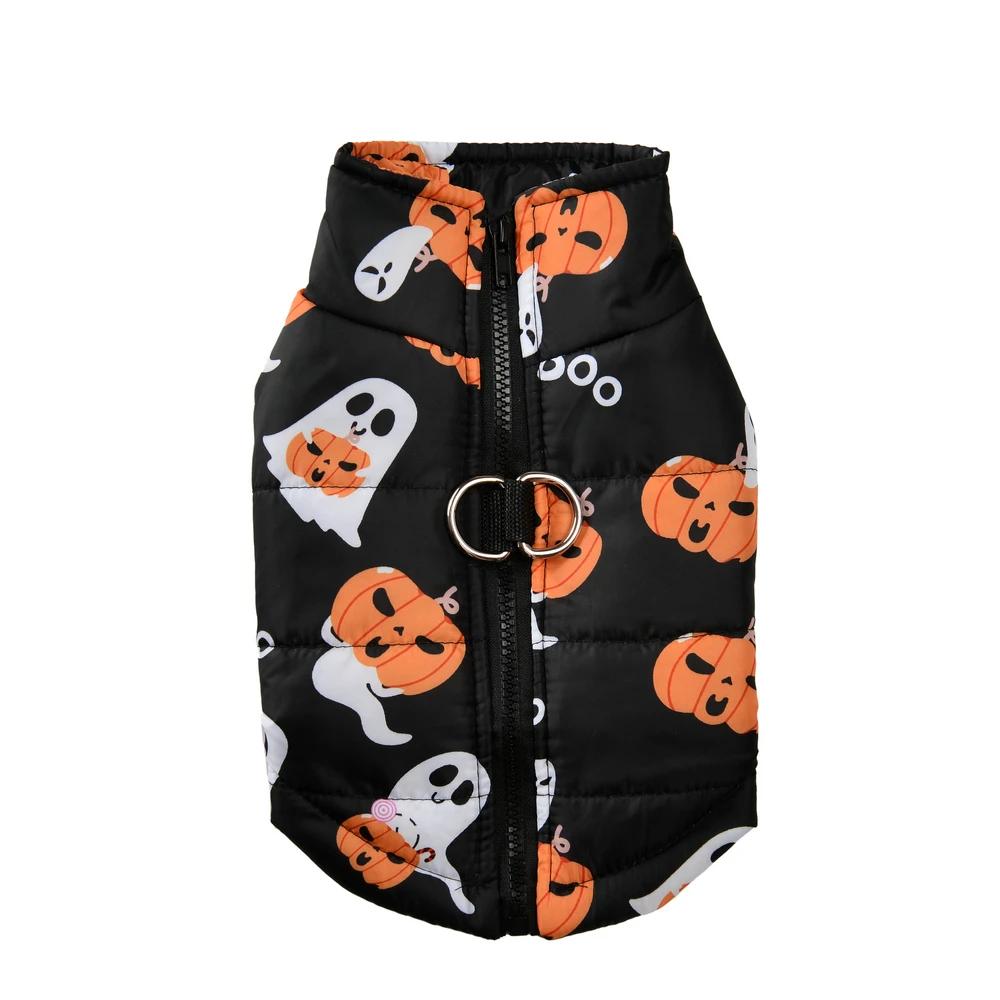 Halloween Hundejakke Kjæledyrklær For Små Mellomstore Hunder Katter Festival Cosplay Kostyme Morsom Valpefrakk To-benet Chihuahua Vest