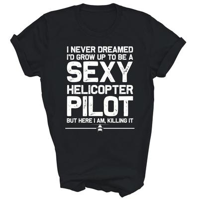 Helicopter Pilot Aircraft Aviation Plane Unisex Shirt Gift