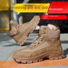 Zimowe nowe buty robocze z tworzywa sztucznego i stali, odporne na rozbicie, przebicie, zużycie i poślizg