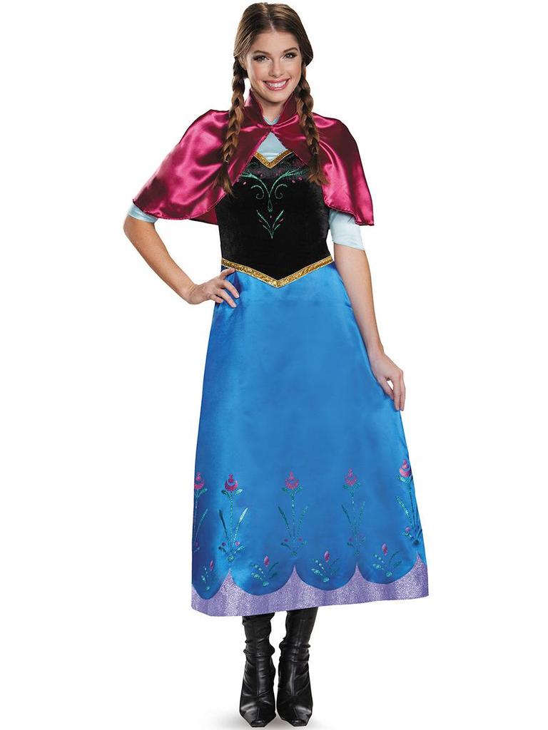 Prinzessin Anna Frozen Schneekostüm für Erwachsene, Kleid für Damen