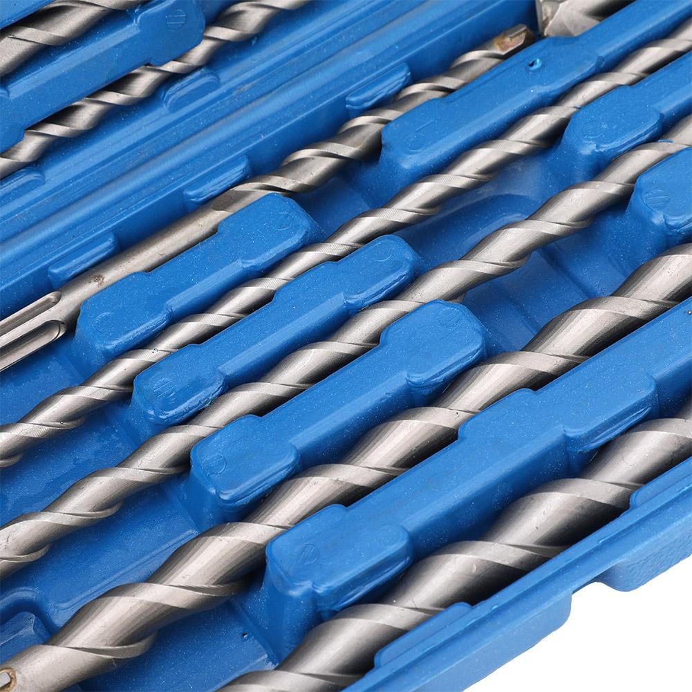 20Pcs SDS Rotary Hammer Drill Bits Chisel Set Tool with Blue Tool Box