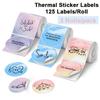 Thermal Paper Sticker Rolls Compatible with Label Printers Strong Adhesive for Warehouse and Office Use
