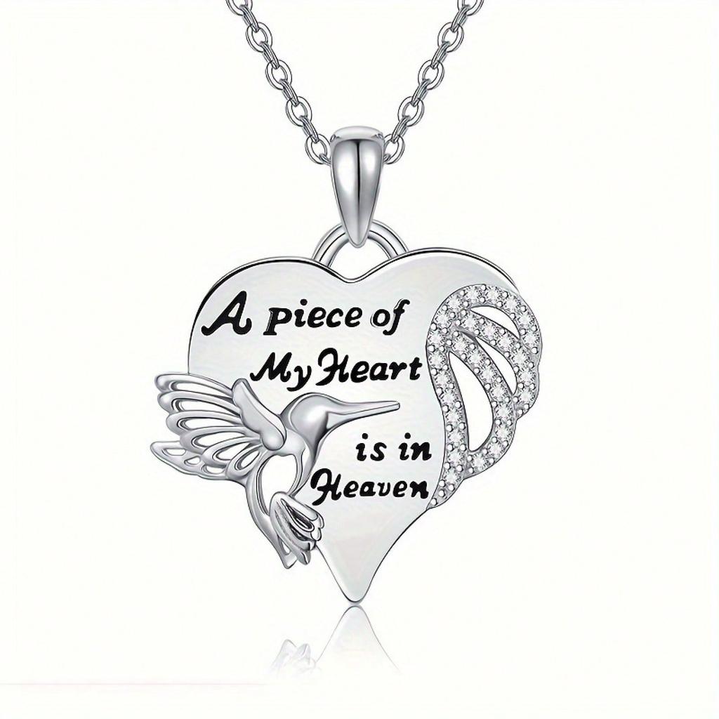 Fashion Exquisite Elegant Hummingbird Pendant Necklace Men Women Personalized Ornament Thanksgiving Christmas Birthday Gift Commemorative Gift