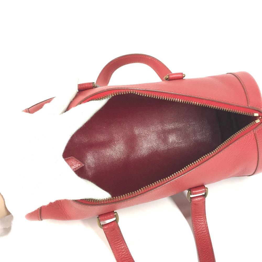 Hermes Vintage Mini RD Cylindrical Hand Bag Ardennes Red