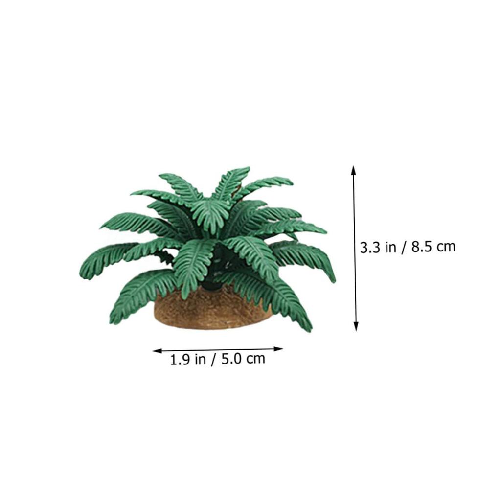 NUOBESTY Set of 4 Simulation Plants, Mini Fake Trees, for Landscape Models, Indoor Decor, DIY Landscape Model, Approx. 3.3 Inches