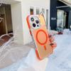 Applicable to Apple 16promax chameleon magnetic mobile phone case lens holder iPhone15 anti-skid strip protective case