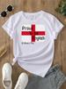 St Georges Day T Shirt Proud To Be English England Unisex Adult Shirt Tee Tops