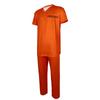 Unisex Orange Prisoner Role Play Costume Set Perfect For Halloween And Performance Events
