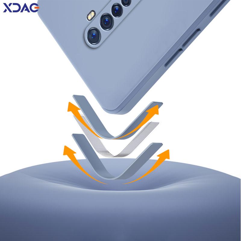 Square Liquid Silicone Case for OPPO Reno Ace 2 Reno2 2Z 2F Z F Ace2 Lens Protective Shockproof Soft Phone Cover RenoAce Reno2Z