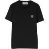 STONE ISLAND T-Shirt Solid Color Crew Neck Short Sleeve Kids Tops Black 791620147-V0029