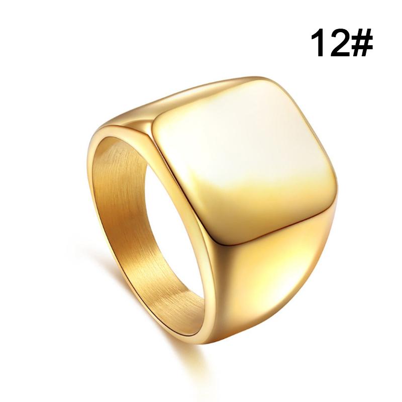 Mens Jewelry Ring Simple Stainless Steel Rings Solid Polished Classic Fashion Wedding Ring